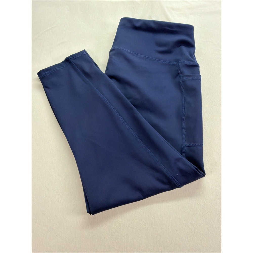 Beverly Hills Polo Club Capri Leggings Women L High Waisted, With Pocket - Picture 8 of 9